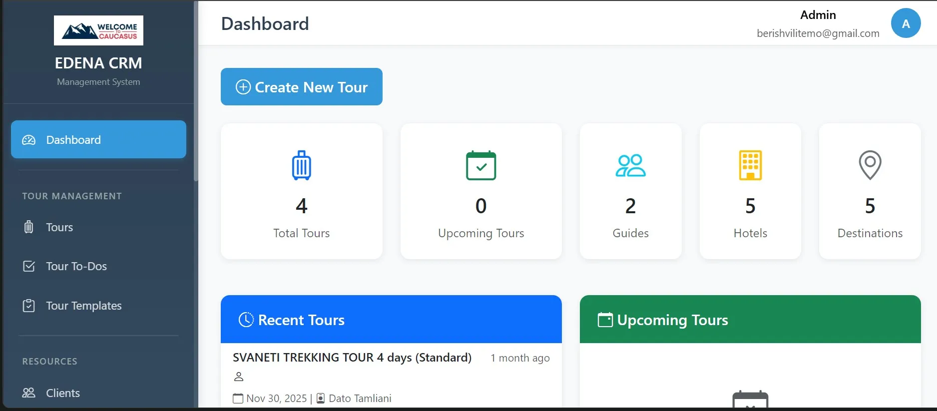 ტურიზმის CRM